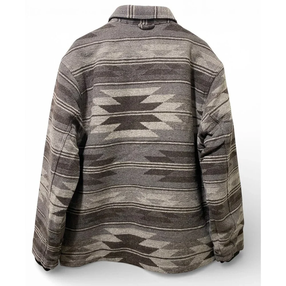 NWT Jachs New York Mens Aztec Sherpa-Lined Snap Button Jacket L - Picture 5 of 16